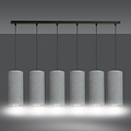 Emibig Emibig Nordfyn 6 tubos lámpara colgante XXL gris 6x E27 - Ilumina tu espacio con estilo