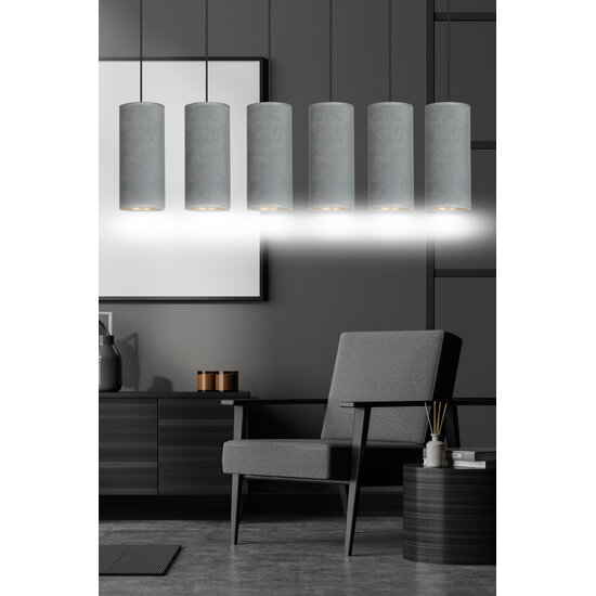 Emibig Emibig Nordfyn 6 tubes XXL hanging lamp gray 6x E27 - Illuminate your space with style