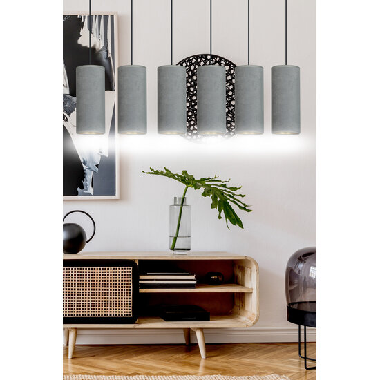 Emibig Emibig Nordfyn 6 tubes XXL hanging lamp gray 6x E27 - Illuminate your space with style