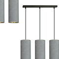 Emibig Emibig Nordfyn 3 cylindres lampe suspendue moyenne grise 3x E27 - Éclairage parfait pour chaque espace