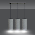 Emibig Emibig Nordfyn 3 cylindres lampe suspendue moyenne grise 3x E27 - Éclairage parfait pour chaque espace