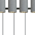 Emibig Emibig Nordfyn 4 cylindres grande lampe suspendue grise 4x E27 - Éclairage idéal pour les espaces modernes