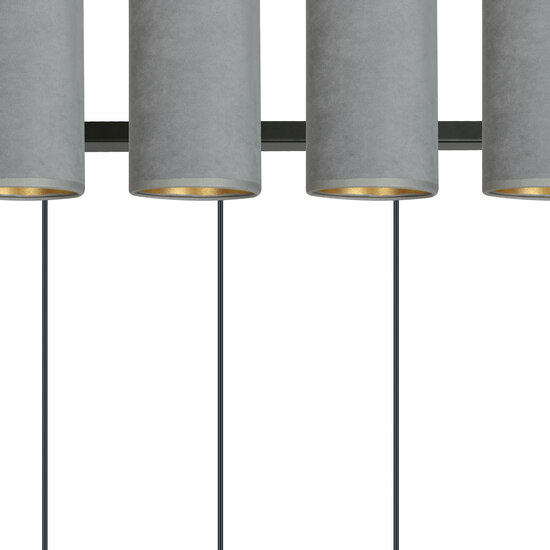 Emibig Emibig Nordfyn lámpara colgante grande gris 4x E27 - Iluminación ideal para espacios modernos