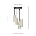 Emibig Emibig Nyborg large round pendant lamp with 4 white tubes 4x E27 - Ideal for modern interiors
