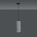 Emibig Emibig Nordfyn lámpara colgante de cilindro único gris suave E27 - Ideal para embellecer tu espacio vital
