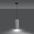 Emibig Emibig Nordfyn lampe suspendue à cylindre unique gris doux E27 - Idéale pour embellir votre espace de vie