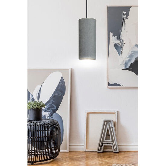 Emibig Emibig Nordfyn zacht grijze enkele cilinder hanglamp E27 - Perfect voor een sfeervolle inrichting