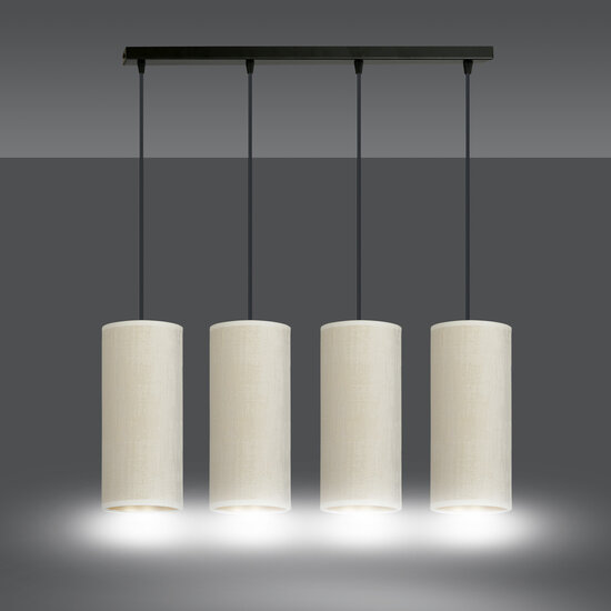Emibig Emibig Nyborg 4 cylindres grande lampe suspendue blanche 4x E27 - Éclairage idéal pour votre espace de vie