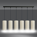 Emibig Emibig Nyborg 6 tubos lámpara colgante XXL blanca 6x E27 - Iluminación ideal para espacios modernos