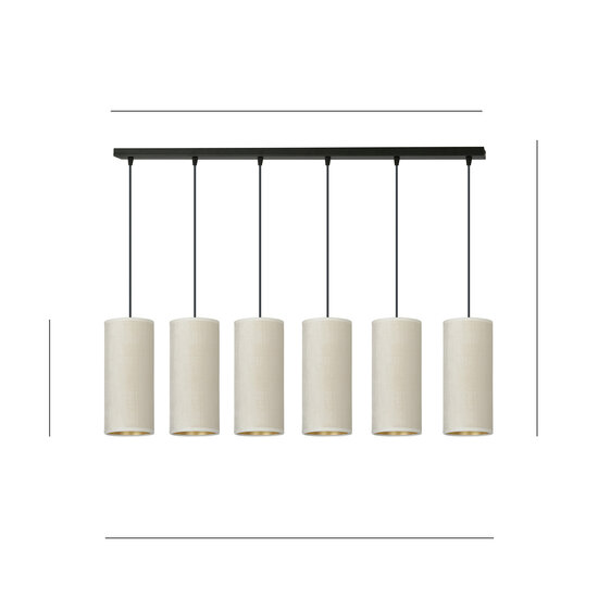 Emibig Emibig Nyborg 6 tubes XXL hanging lamp white 6x E27 - Ideal lighting for modern spaces