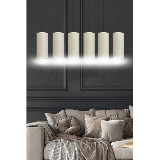 Emibig Emibig Nyborg 6 tubos lámpara colgante XXL blanca 6x E27 - Iluminación ideal para espacios modernos
