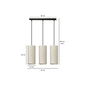 Emibig Emibig Nyborg 3 cilinders medium hanglamp wit 3x E27 - Perfect voor moderne interieurs