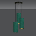 Emibig Emibig Odsherred lampe suspendue ronde avec 3 tubes modernes verts 3x E27 - Éclairage parfait pour chaque espace