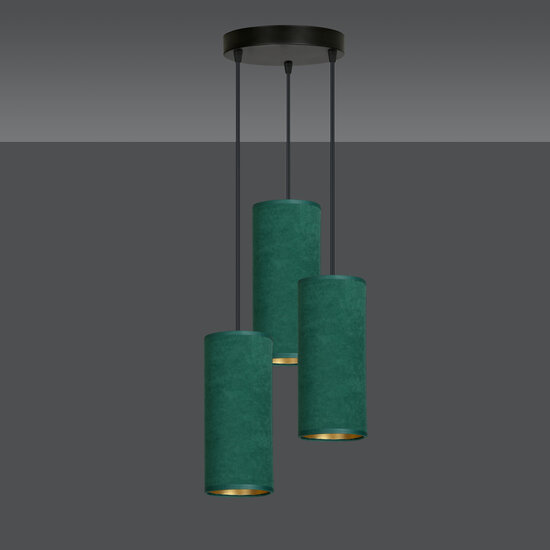 Emibig Emibig Odsherred round pendant lamp with 3 green modern tubes 3x E27 - Perfect lighting for any space
