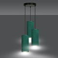 Emibig Emibig Odsherred round pendant lamp with 3 green modern tubes 3x E27 - Perfect lighting for any space