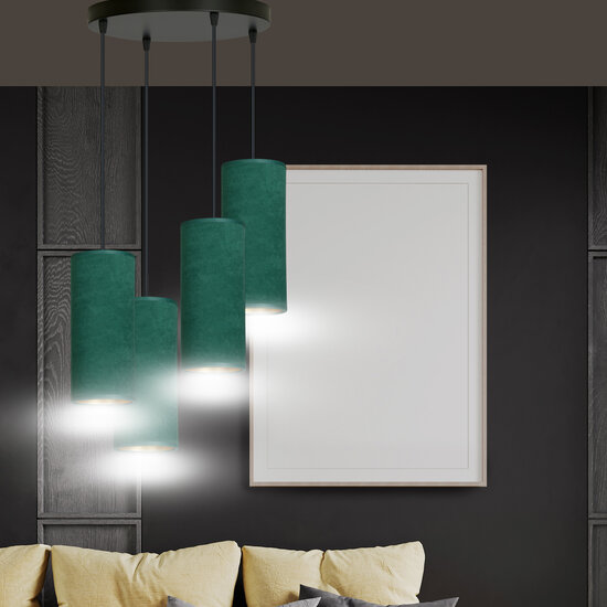 Emibig Emibig Odsherred large round pendant lamp with 4 green tubes 4x E27 - Illuminate your space with style and elegance