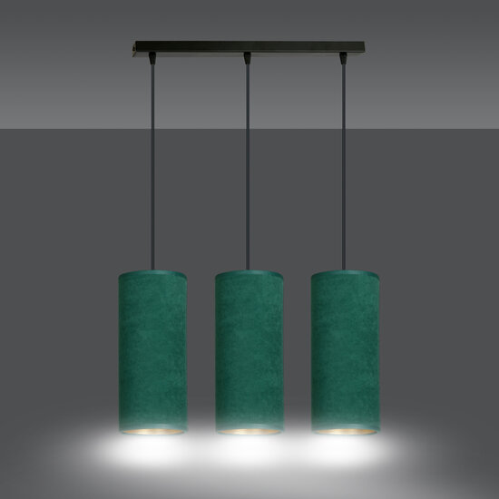 Emibig Emibig Odsherred 3 cylindres lampe suspendue moyenne verte 3x E27 - Éclairage idéal pour les intérieurs modernes