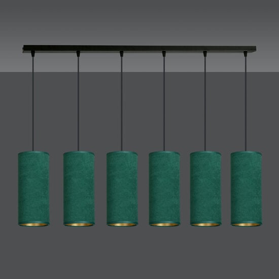 Emibig Emibig Odsherred 6 tubes XXL lampe suspendue verte 6x E27 - Idéale pour un éclairage élégant dans n'importe quelle pièce
