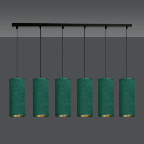 Emibig Emibig Odsherred 6 tubos XXL lámpara colgante verde 6x E27 - Ideal para una iluminación elegante en cualquier habitación