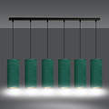 Emibig Emibig Odsherred 6 tubes XXL lampe suspendue verte 6x E27 - Idéale pour un éclairage élégant dans n'importe quelle pièce