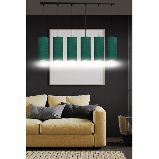Emibig Emibig Odsherred 6 tubes XXL lampe suspendue verte 6x E27 - Idéale pour un éclairage élégant dans n'importe quelle pièce