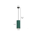 Emibig Emibig Odsherred lampe suspendue cylindrique verte E27 - Idéale pour un éclairage élégant
