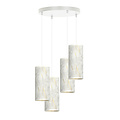 Emibig Emibig Ringsted large round pendant lamp with 4 tubes of white marble 4x E27 - Perfect lighting for any space
