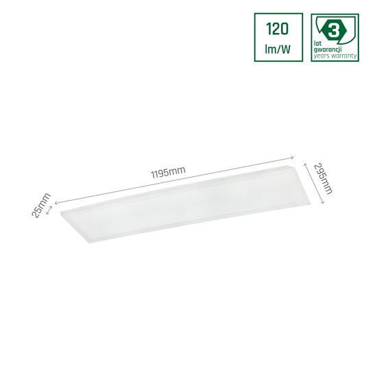 Spectrum LED Spectrum LED ALGINE PANEL BACKLIGHT 40W CW 230V - Ideal lighting for any space