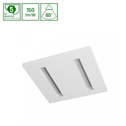 Spectrum LED ALGINE DOPPIO PANEL 40W NW 230V 80DEG IP20 600X600X35 WHITE