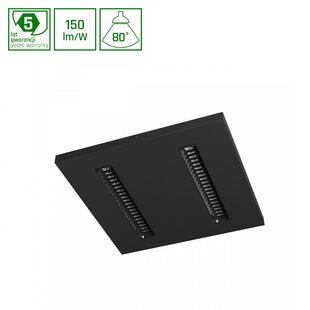 Spectrum LED ALGINE DOPPIO PANEL 40W NW 230V 80DEG IP20 600X600X35 BLACK