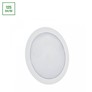 Spectrum LED ALGINE 2IN1 SURFACE-RECESSED DOWNLIGHT 12W 1160LM WW 230V IP20 ROUND