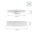 Spectrum LED Spectrum LED ALGINE 2IN1 SURFACE-RECESSED DOWNLIGHT 12W 1160LM WW 230V IP20 ROUND - Schaffen Sie eine warme Atmosphäre in jedem Raum