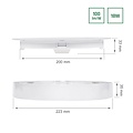 Spectrum LED Spectrum LED ALGINE 2IN1 SURFACE-RECESSED DOWNLIGHT 18W 1820LM WW 230V IP20 ROUND - Perfekte Beleuchtung für jeden Raum