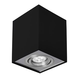 Spectrum LED CHLOE GU10 IP20 SQUARE BLACK/SILVER ADJUSTABLE SPOT