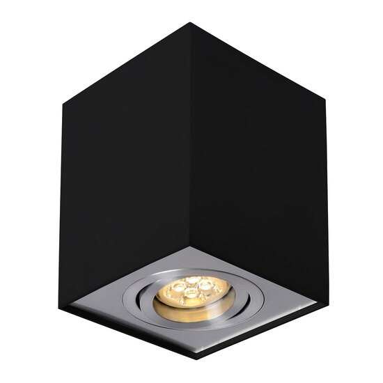 Spectrum LED Spectrum LED CHLOE GU10 IP20 SQUARE BLACK/SILVER ADJUSTABLE SPOT - Ideal for modern interiors