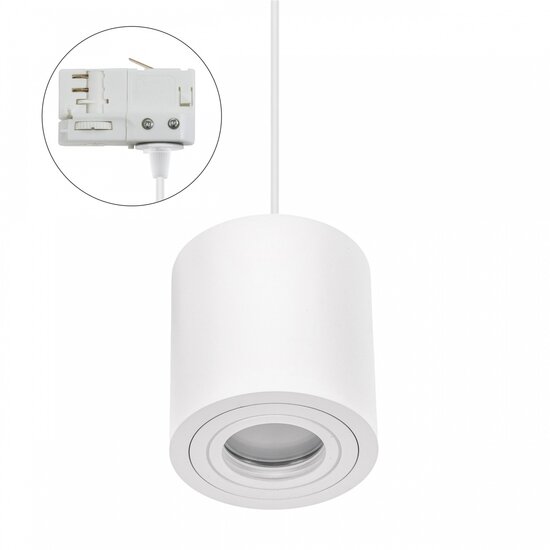 Spectrum LED Spectrum LED CHLOE GU10 3 PHASE TRACK MOUNTED GU10 250V IP65 90X97MM WHITE ROUND FIXED - Ideales Licht für jeden Raum