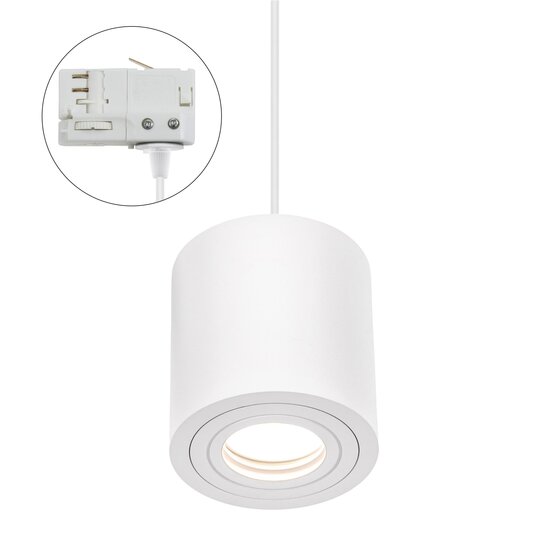Spectrum LED Spectrum LED CHLOE GU10 3 PHASE TRACK MOUNTED GU10 250V IP65 90X97MM WHITE ROUND FIXED - Ideales Licht für jeden Raum