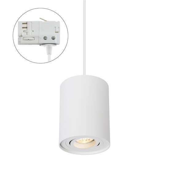 Spectrum LED Spectrum LED CHLOE GU10 3 PHASE TRACK MOUNTED GU10 250V IP20 93X124MM WHITE ROUND ADJUSTABLE - Perfekte Beleuchtung für jeden Raum