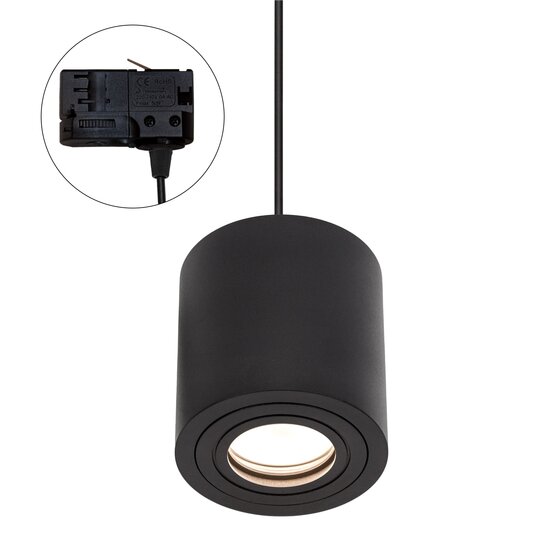 Spectrum LED Spectrum LED CHLOE GU10 3 PHASE TRACK MOUNTED GU10 250V IP65 90X97MM BLACK ROUND FIXED - Perfekte Beleuchtung für jeden Raum