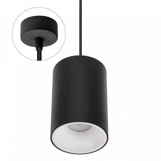 Spectrum LED Spectrum LED CHLOE ELEMENTO GU10 SUSPENDED LAMP BLACK ROUND BASE - Perfekte Beleuchtung für jeden Raum