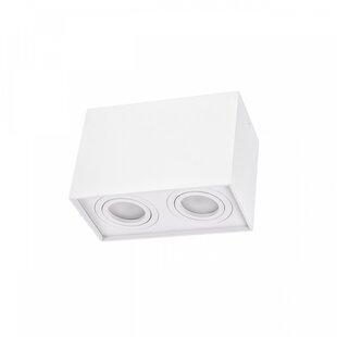 Spectrum LED CHLOE DUO 2XGU10 IP20 RECTANGLE WHITE ADJUSTABLE SPOT