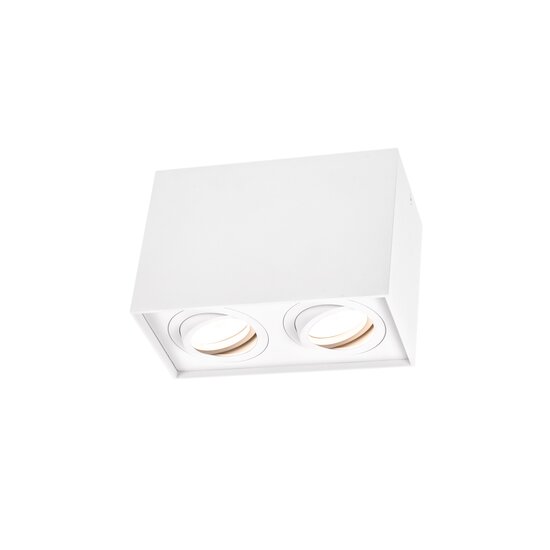 Spectrum LED Spectrum LED CHLOE DUO 2XGU10 IP20 RECTANGLE WHITE ADJUSTABLE SPOT - Create the perfect atmosphere in your space