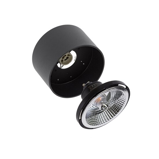Spectrum LED Spectrum LED CHLOE AR111 GU10 P20 ROUND BLACK - Perfect ceiling lighting for any space