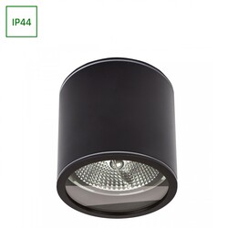 Spectrum LED CHLOE AR111 GU10 IP44 118X114 ROUND BLACK