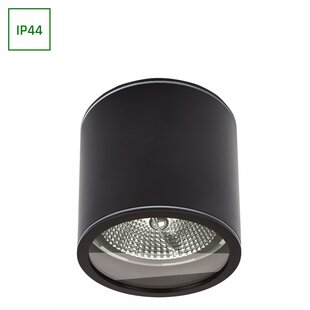 Spectrum LED CHLOE AR111 GU10 IP44 118X114 ROUND BLACK