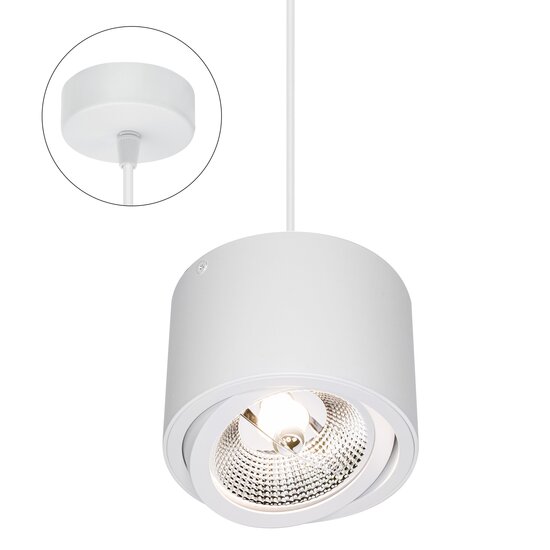 Spectrum LED Spectrum LED CHLOE AR111 GU10 IP20 ROUND WHITE - Ideal lighting for any space