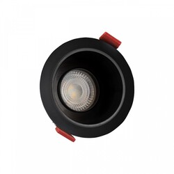 Spectrum LED FIALE COMFORT ANTI - GLARE GU10 250V IP20 FI85X50MM BLACK ROUND