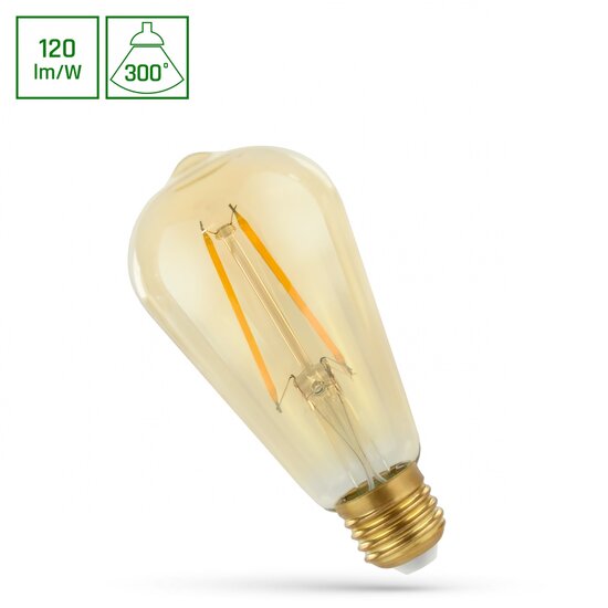 Spectrum LED Spectrum LED LED DEG64 E-27 230V 2W COG WW RETROSHINE - Schaffen Sie eine warme Atmosphäre in Ihrem Zuhause