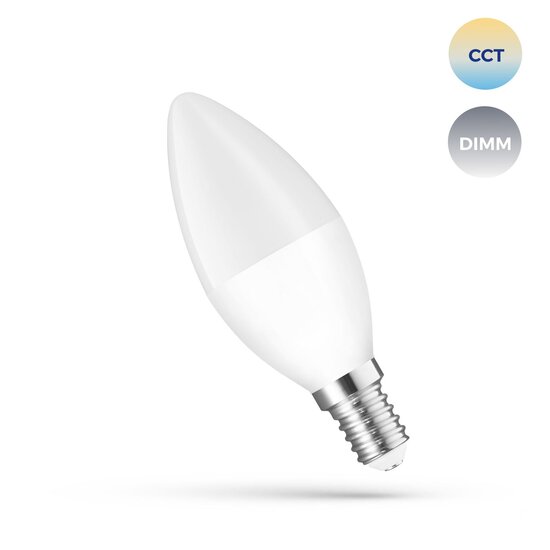Spectrum LED Spectrum LED LED CANDLE C38 5W E-14 230V CCT+DIM WI-FI SPECTRUM SMART - Creëer de perfecte sfeer met slimme verlichting
