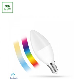 Spectrum LED LED CANDLE C38 4,9W E-14 230V RGBW+CCT+DIM BTM